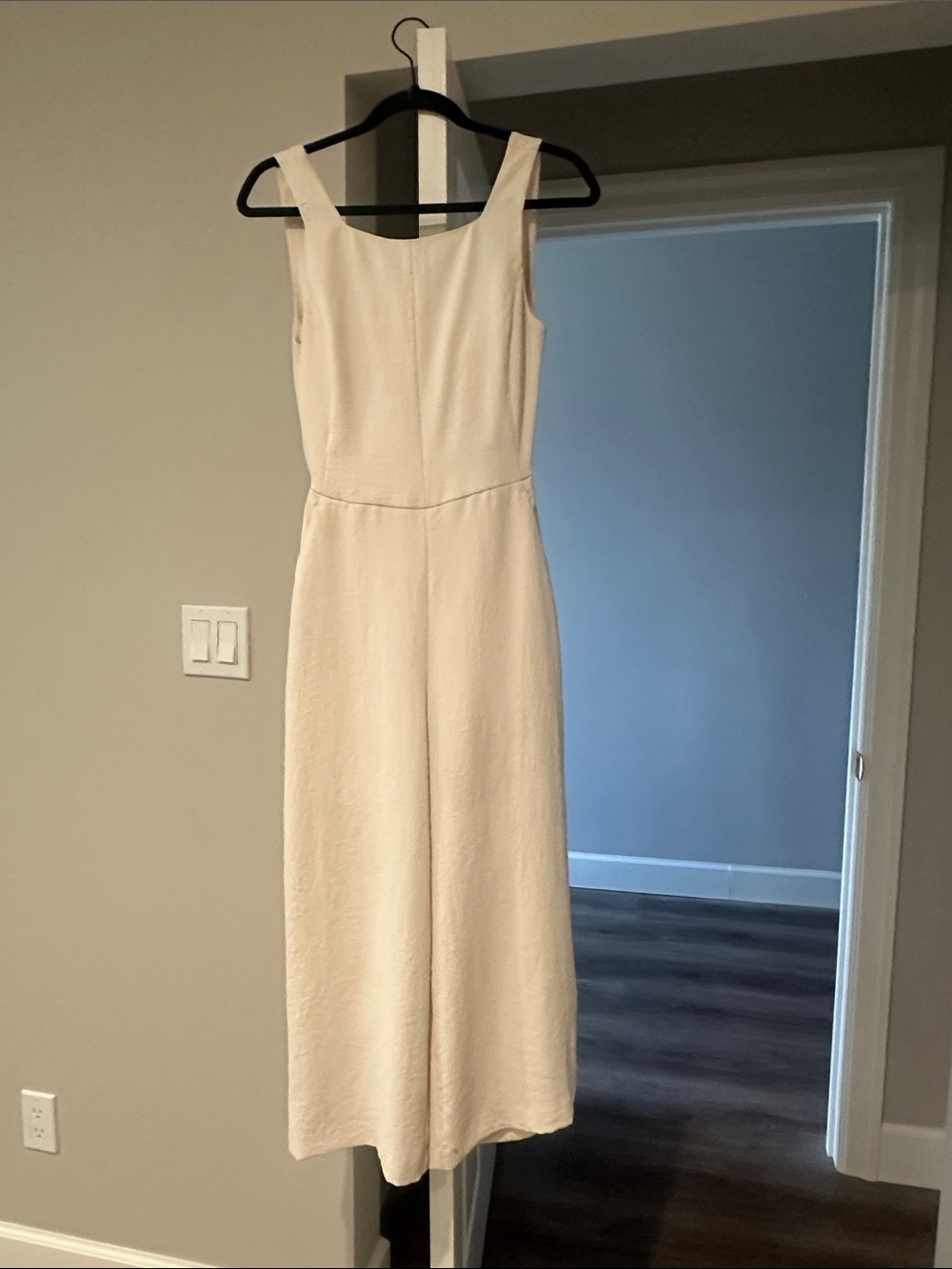 Wilfred Cream Sleeveless Wide-Leg Jumpsuit